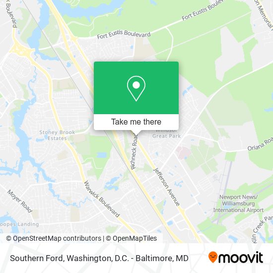 Southern Ford map
