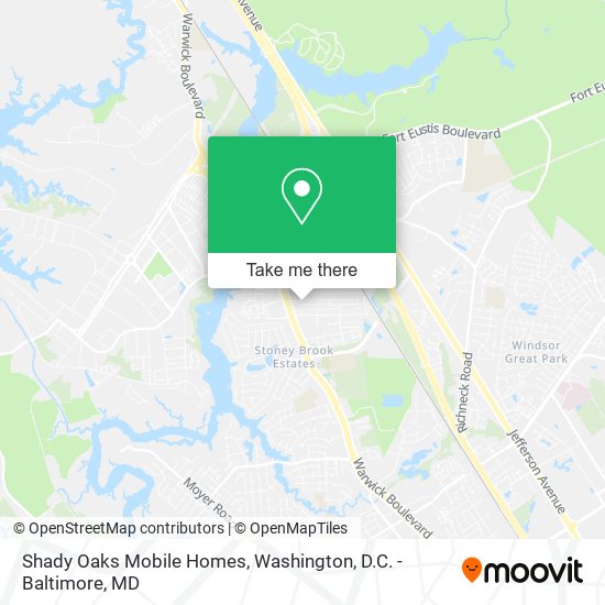 Shady Oaks Mobile Homes map