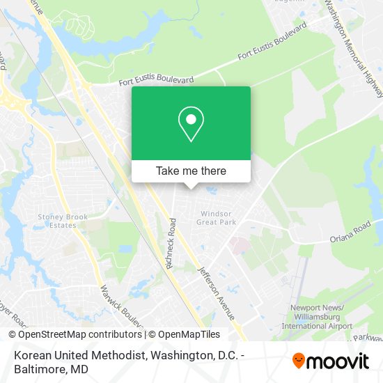 Korean United Methodist map
