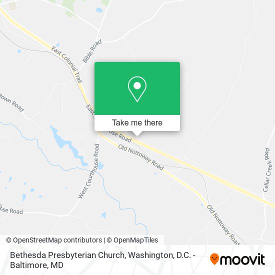 Bethesda Presbyterian Church map