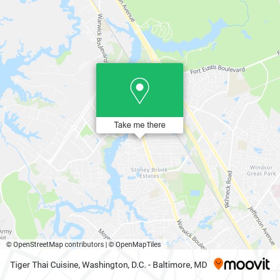 Mapa de Tiger Thai Cuisine