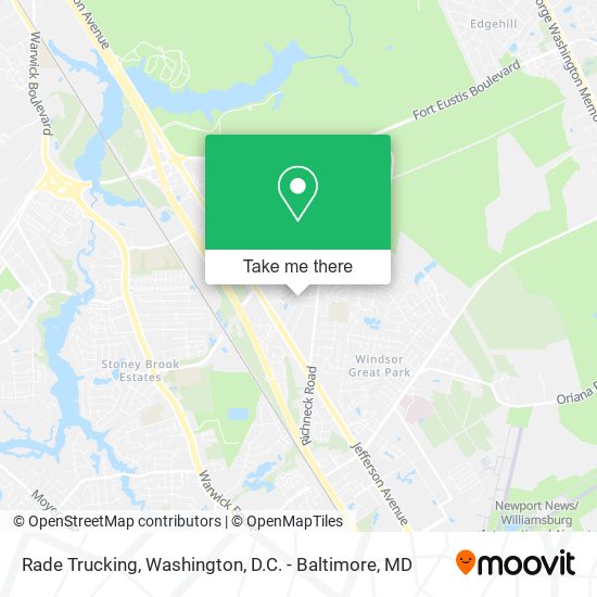 Rade Trucking map