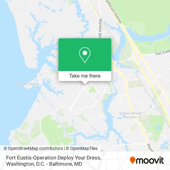 Fort Eustis-Operation Deploy Your Dress map