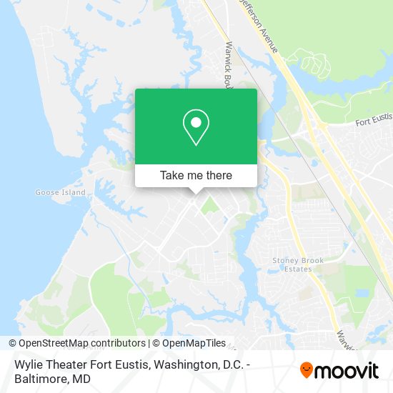 Mapa de Wylie Theater Fort Eustis