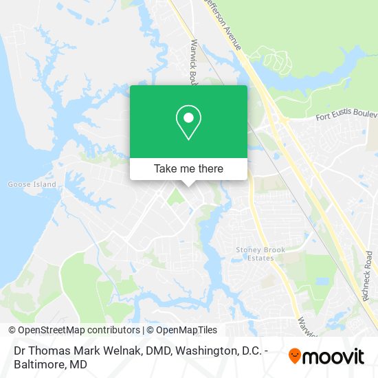 Mapa de Dr Thomas Mark Welnak, DMD