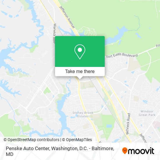 Mapa de Penske Auto Center
