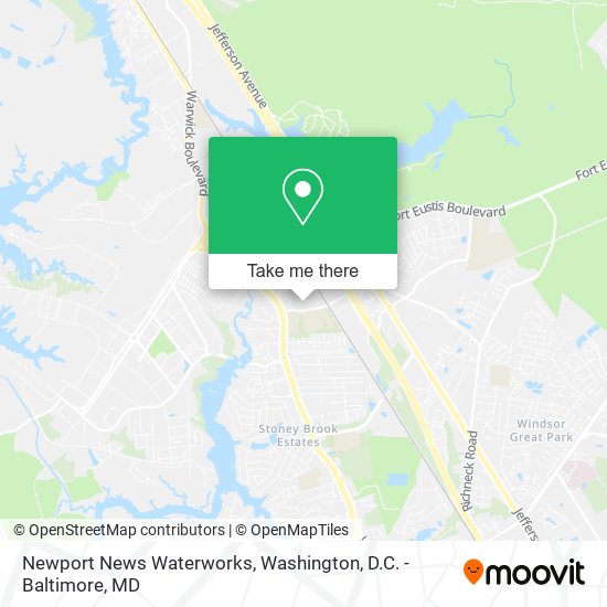 Newport News Waterworks map