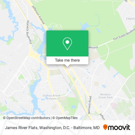 Mapa de James River Flats