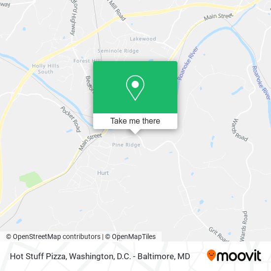 Mapa de Hot Stuff Pizza