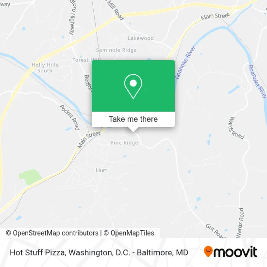 Hot Stuff Pizza map