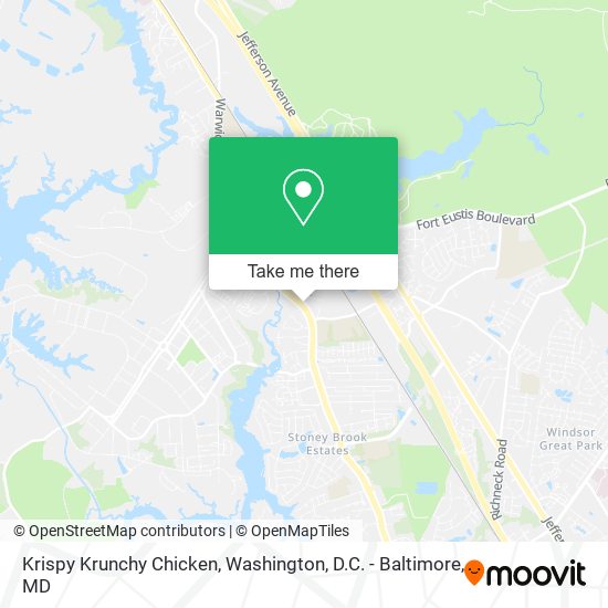 Krispy Krunchy Chicken map