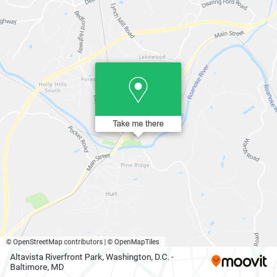 Mapa de Altavista Riverfront Park