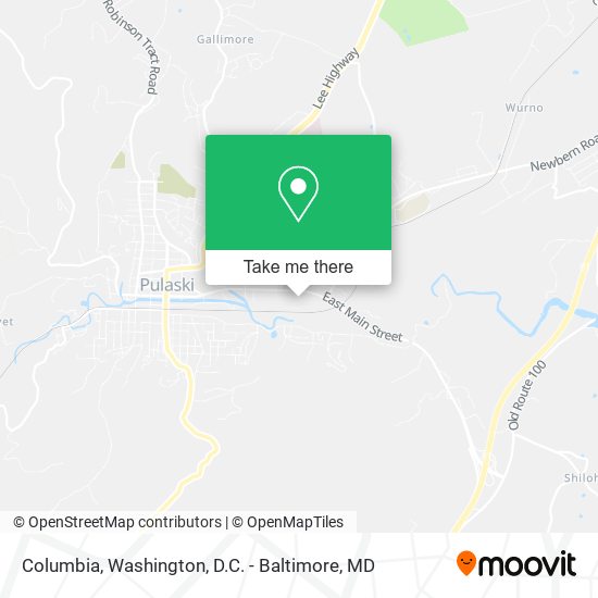 Columbia map