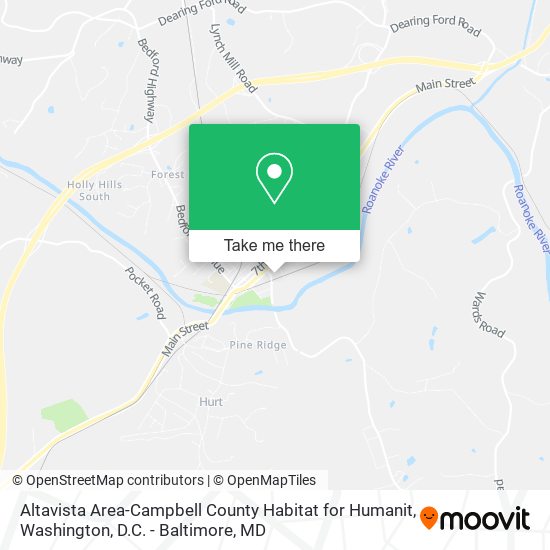 Altavista Area-Campbell County Habitat for Humanit map