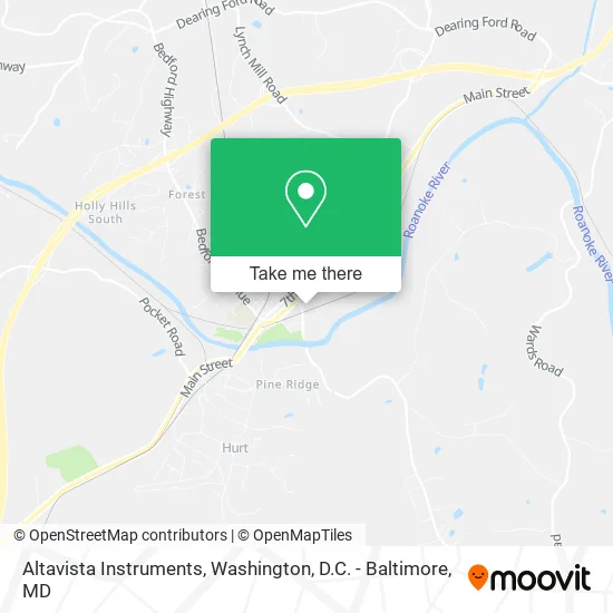 Altavista Instruments map