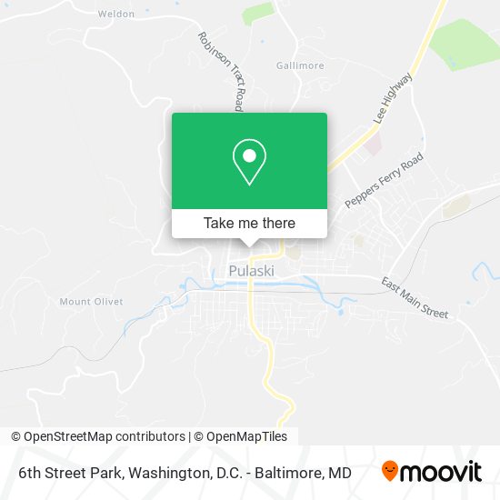 6th Street Park map
