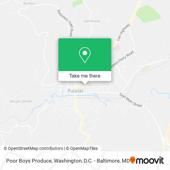 Poor Boys Produce map