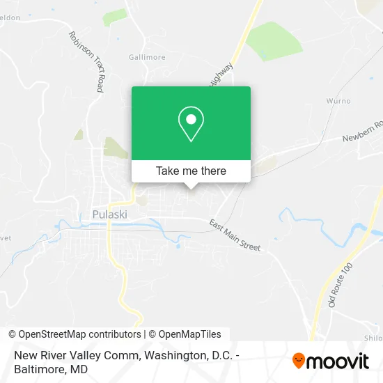 New River Valley Comm map