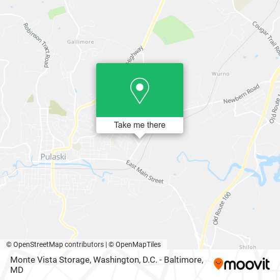Mapa de Monte Vista Storage
