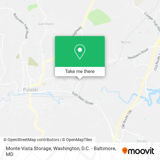 Monte Vista Storage map