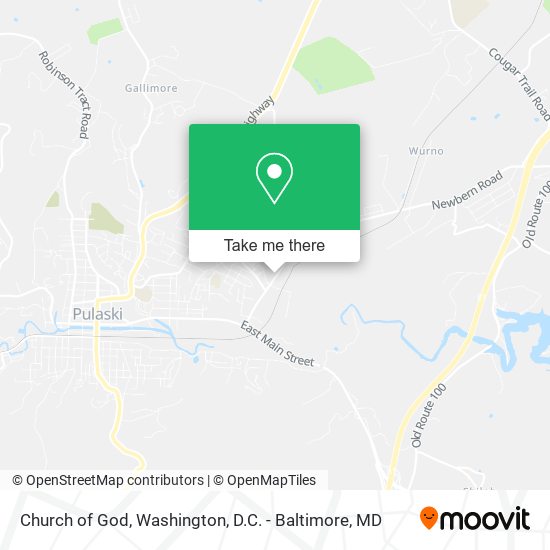 Church of God map