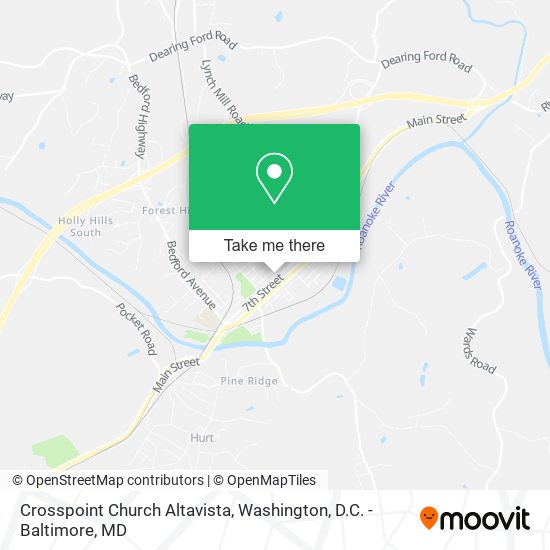 Mapa de Crosspoint Church Altavista