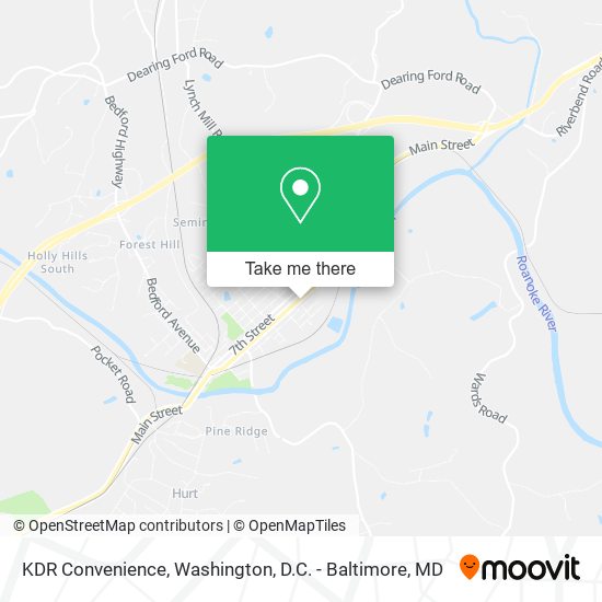 KDR Convenience map