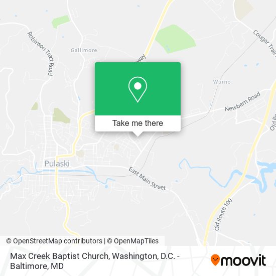 Max Creek Baptist Church map