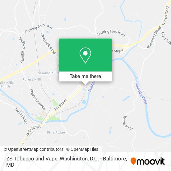 ZS Tobacco and Vape map