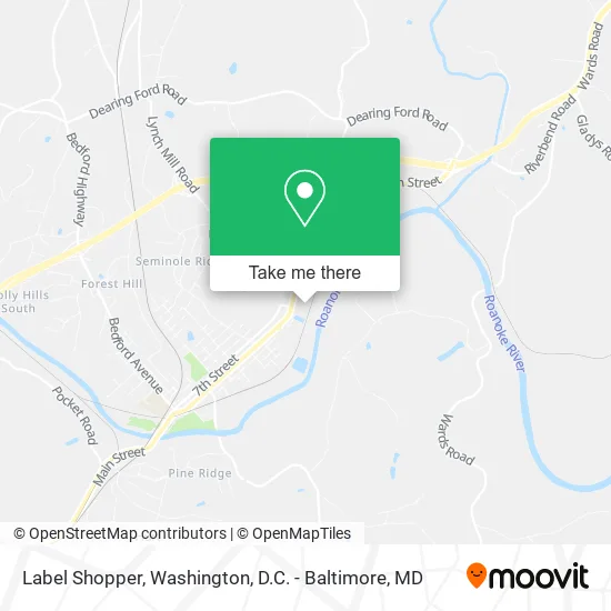 Label Shopper map