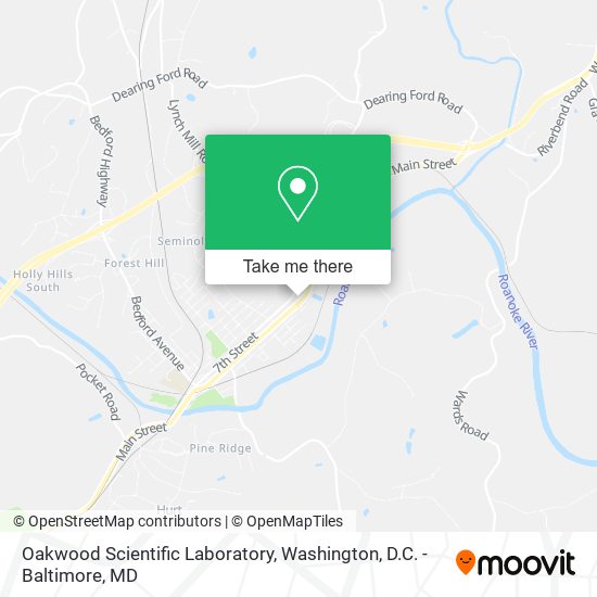 Oakwood Scientific Laboratory map