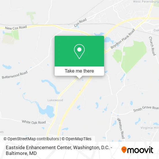 Eastside Enhancement Center map
