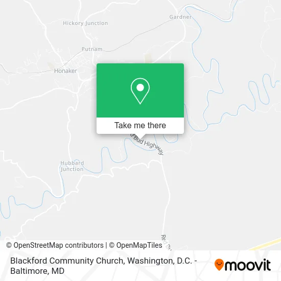 Blackford Community Church map