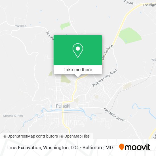 Mapa de Tim's Excavation