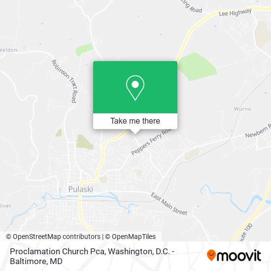 Mapa de Proclamation Church Pca