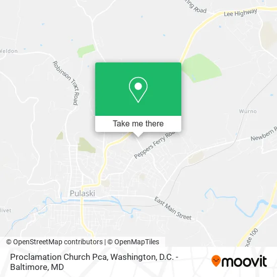 Proclamation Church Pca map