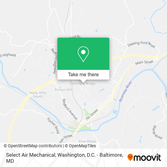 Select Air Mechanical map
