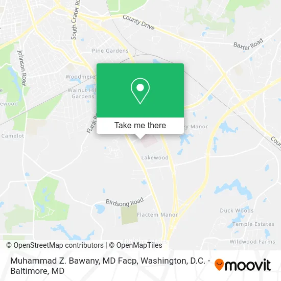 Muhammad Z. Bawany, MD Facp map