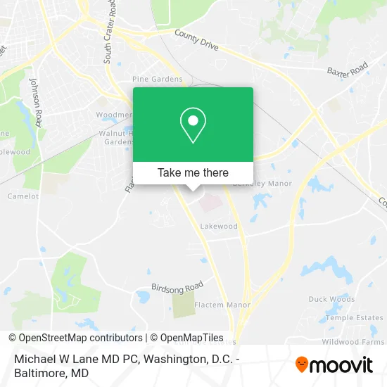 Michael W Lane MD PC map