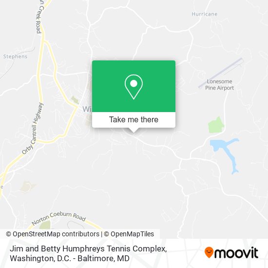 Mapa de Jim and Betty Humphreys Tennis Complex