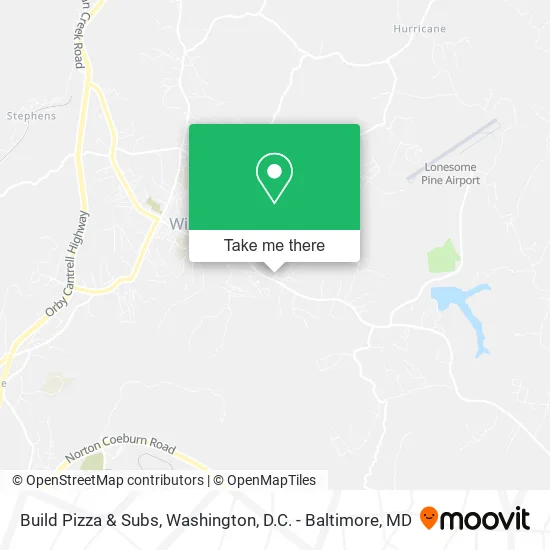 Build Pizza & Subs map