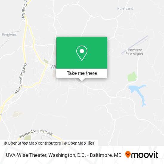 UVA-Wise Theater map