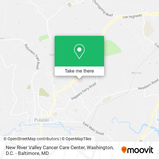 Mapa de New River Valley Cancer Care Center