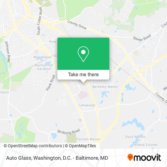 Auto Glass map