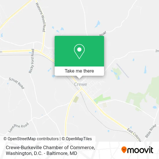 Crewe-Burkeville Chamber of Commerce map