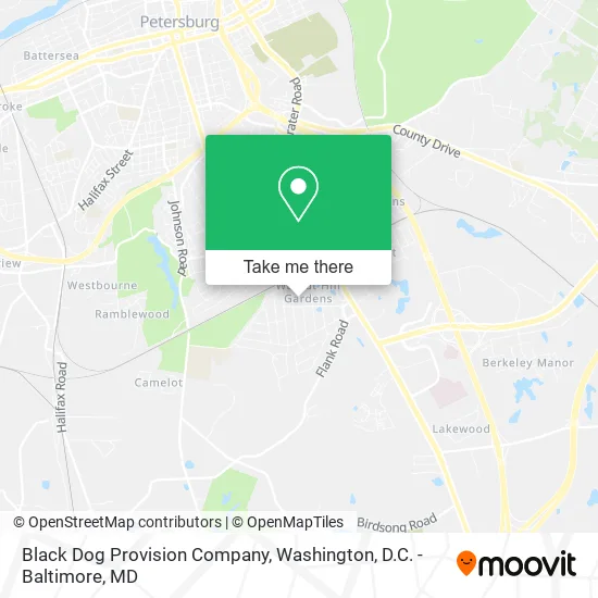 Black Dog Provision Company map