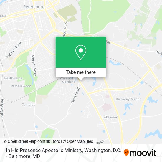 In His Presence Apostolic Ministry map
