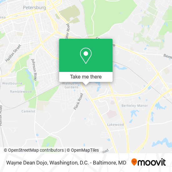 Wayne Dean Dojo map