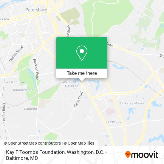 Kay F Toombs Foundation map