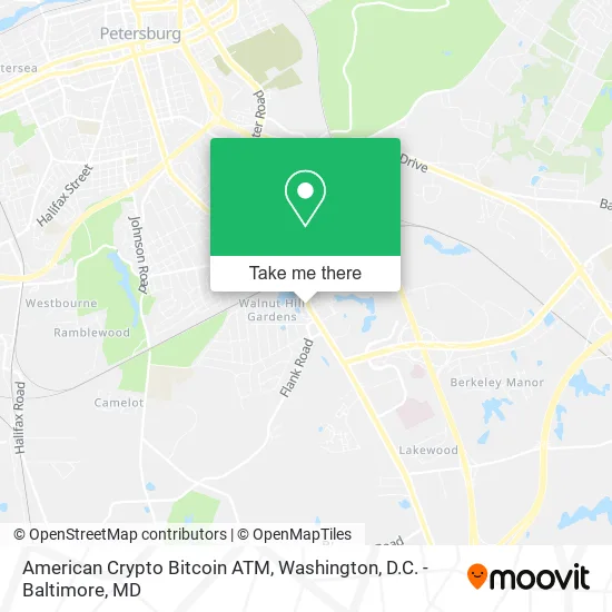 Mapa de American Crypto Bitcoin ATM